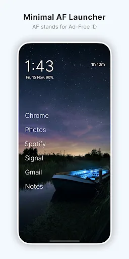 Olauncher. Minimal AF Launcher screenshot 1