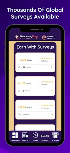 RewardingWays Paid Surveys screenshot 2