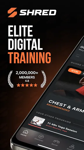 SHRED: Gym & Home Workout screenshot 1