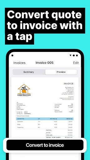 Freebie Invoice Estimate Maker screenshot 4