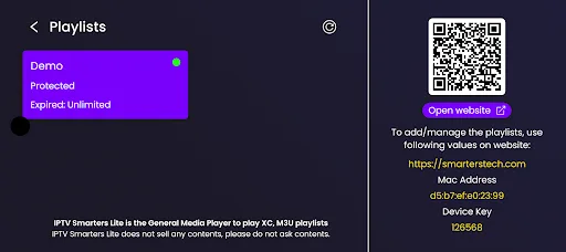 Smarters Lite IPTV screenshot 3