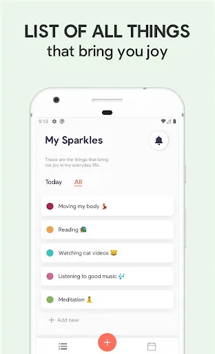 Sparkle: Self-Care Checklist,  screenshot 1