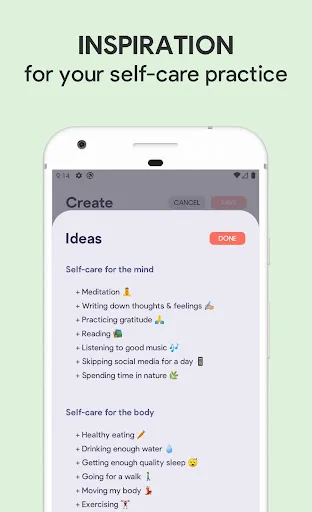 Sparkle: Self-Care Checklist,  screenshot 5