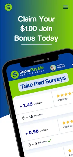 SuperPayMe: Paid Cash Surveys screenshot 2