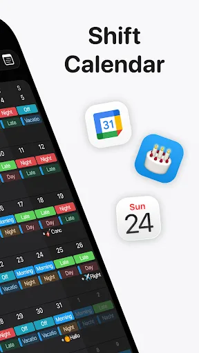 Supershift Shift Work Calendar screenshot 2