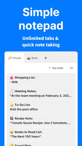 Simple Notes - Take notes screenshot 1