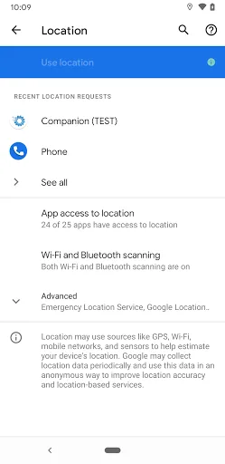 Settings screenshot 2
