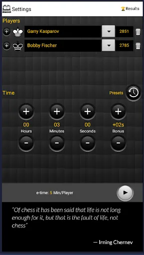 Blitz Chess Clock screenshot 1