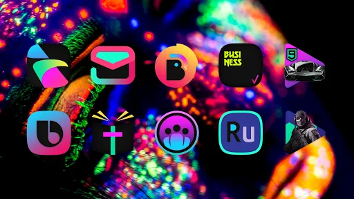 ATOMIC - Dark Retro Icon Pack screenshot 2