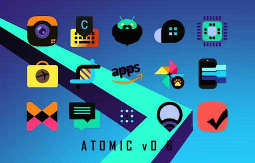 ATOMIC - Dark Retro Icon Pack screenshot 5