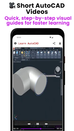 Learn AutoCAD: 2D, 3D Tutorial screenshot 4