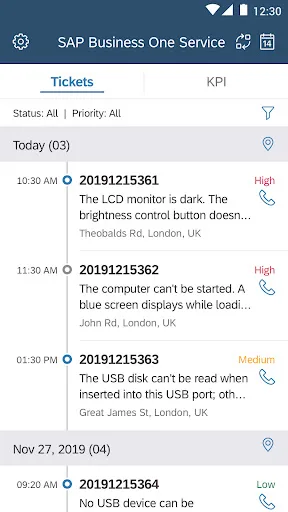 SAP Business One Service screenshot 1