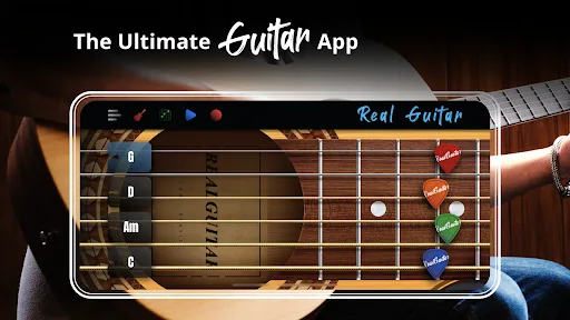Real Guitar: tocar la guitarra screenshot 1