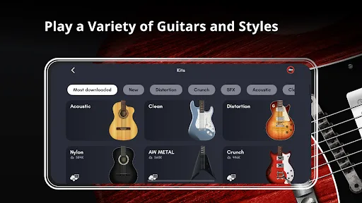Real Guitar: tocar la guitarra screenshot 4