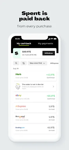 Backit cashback: AliExpress... screenshot 2