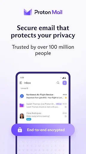 Proton Mail: Encrypted Email screenshot 1