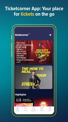 Ticketcorner: Event Tickets screenshot 1