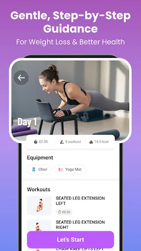 Chair Workout: Women's Edition screenshot 3