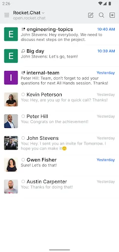 Rocket.Chat screenshot 2