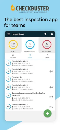 Inspection checklist audit app screenshot 1
