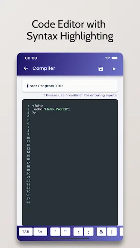 PHP Compiler - Run .php Code screenshot 3