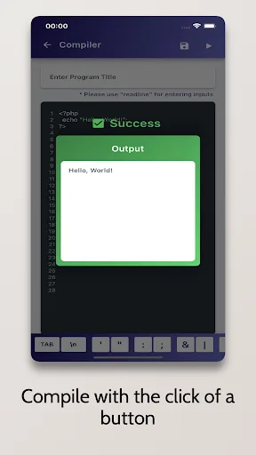 PHP Compiler - Run .php Code screenshot 4