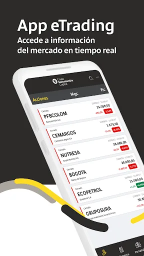 eTrading Bancolombia screenshot 1