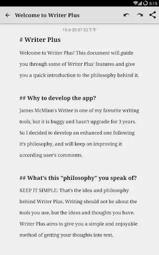 Writer Plus (Write On the Go) screenshot 5
