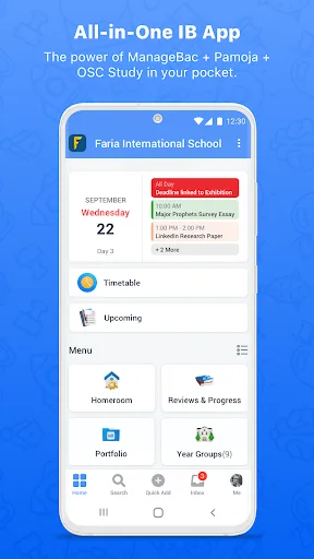ManageBac screenshot 1