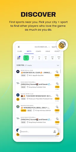 Reclub - Social Sports Nearby screenshot 2