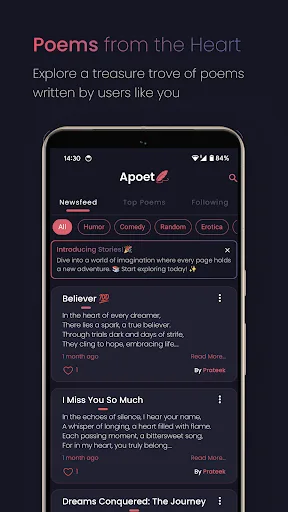 Apoet - Poem, Tale, Stories screenshot 2