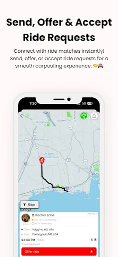 sRide - Carpool & Taxipool screenshot 3