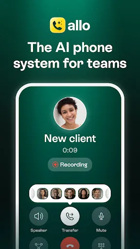 Allo: AI Second Business Phone screenshot 1