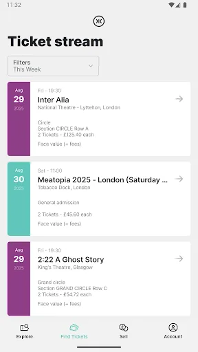 Twickets screenshot 3