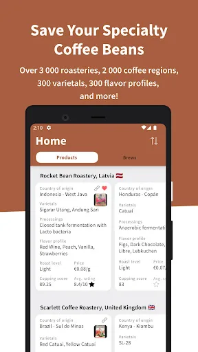 iBrewCoffee - Coffee Journal screenshot 1