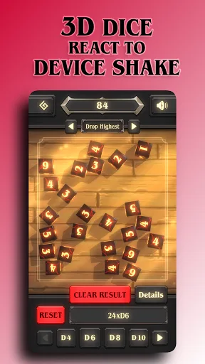 Fantasy Dice - 3D Dice Roller screenshot 4