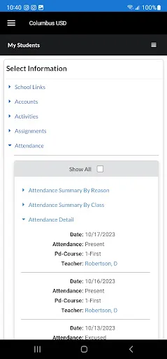 Q Parent Connection 2023 screenshot 2