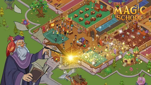 Idle Magic School screenshot 1