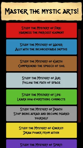 Mighty Mage Text Adventure RPG screenshot 1