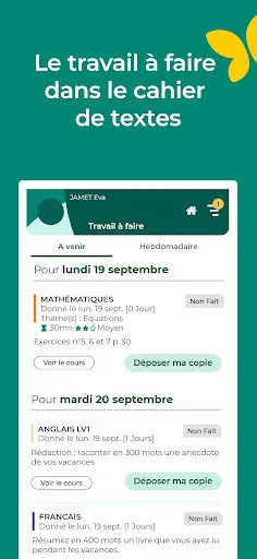 PRONOTE screenshot 2