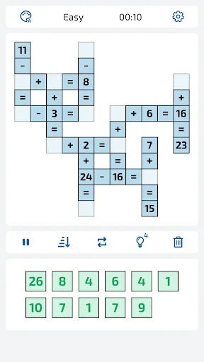 Math Cross - Crossword Puzzle screenshot 1