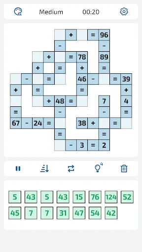 Math Cross - Crossword Puzzle screenshot 3