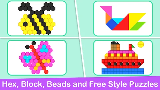 Mosaic Puzzles Art Game Kids screenshot 1