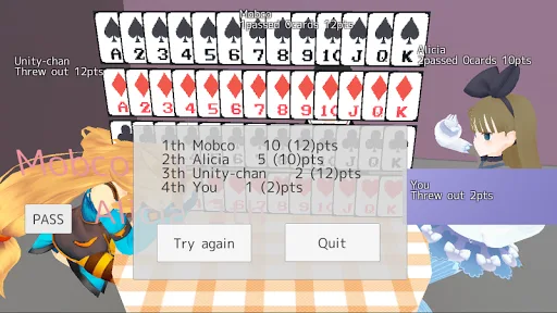 Sevens card game screenshot 4