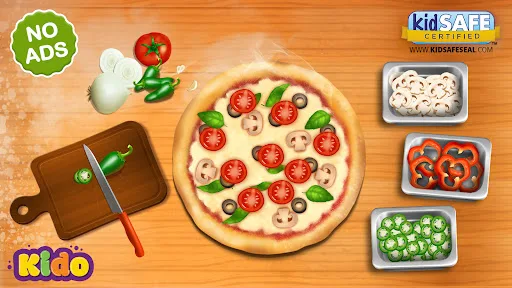 Pizza Baking Games for Kids screenshot 1