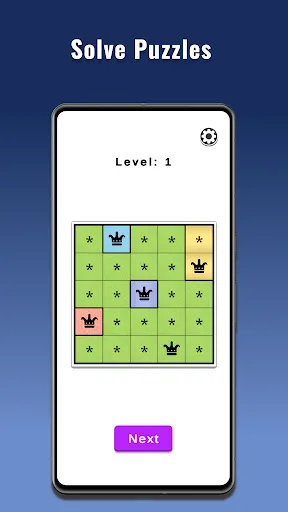 Queens Puzzle - Queens logic screenshot 1