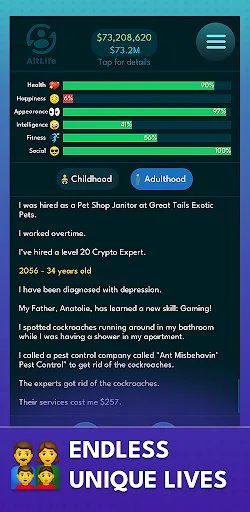 AltLife - Life Simulator screenshot 1