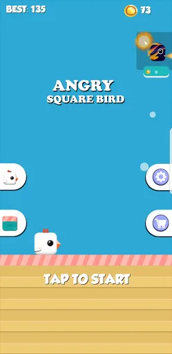 Angry Chicken - square bird -  screenshot 3