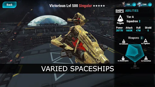 Stellar Wind Idle: Space RPG screenshot 1