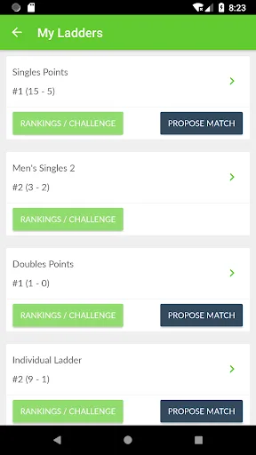TennisRungs screenshot 2